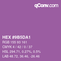 Color code: HEX #9B5DA1 | qconv.com