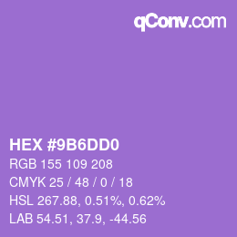 Color code: HEX #9B6DD0 | qconv.com
