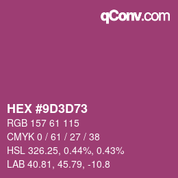 Color code: HEX #9D3D73 | qconv.com