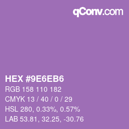 Color code: HEX #9E6EB6 | qconv.com