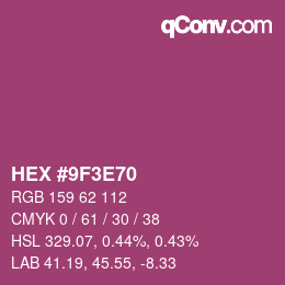 Color code: HEX #9F3E70 | qconv.com