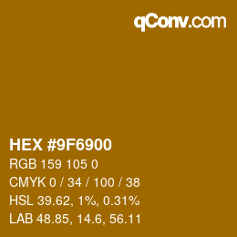 Color code: HEX #9F6900 | qconv.com