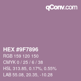 Color code: HEX #9F7896 | qconv.com