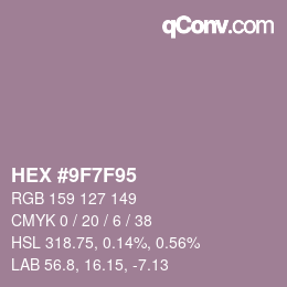Color code: HEX #9F7F95 | qconv.com