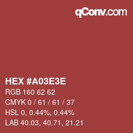 Color code: HEX #A03E3E | qconv.com