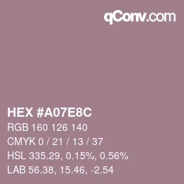 Color code: HEX #A07E8C | qconv.com