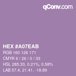 Color code: HEX #A07EAB | qconv.com