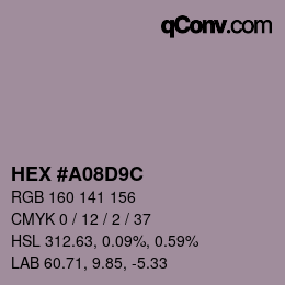 Color code: HEX #A08D9C | qconv.com