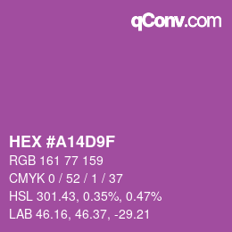 Color code: HEX #A14D9F | qconv.com