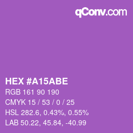 Color code: HEX #A15ABE | qconv.com