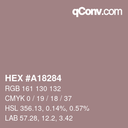 Color code: HEX #A18284 | qconv.com