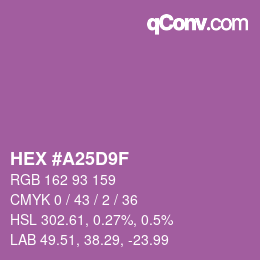 Color code: HEX #A25D9F | qconv.com