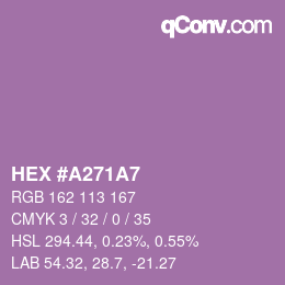 Color code: HEX #A271A7 | qconv.com