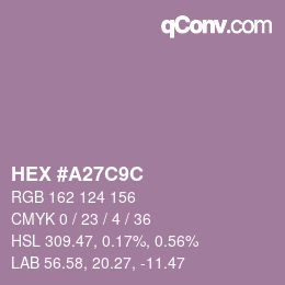 Código de color: HEX #A27C9C | qconv.com