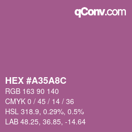 Color code: HEX #A35A8C | qconv.com