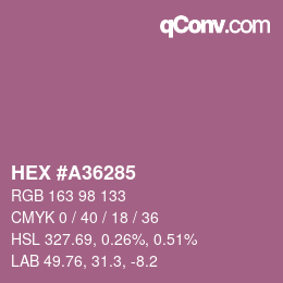 Color code: HEX #A36285 | qconv.com