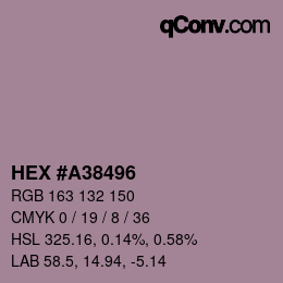 Color code: HEX #A38496 | qconv.com