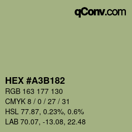 Color code: HEX #A3B182 | qconv.com