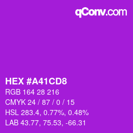 Color code: HEX #A41CD8 | qconv.com
