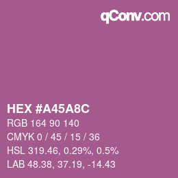 Color code: HEX #A45A8C | qconv.com