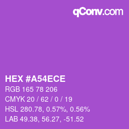 Color code: HEX #A54ECE | qconv.com