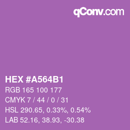 Color code: HEX #A564B1 | qconv.com