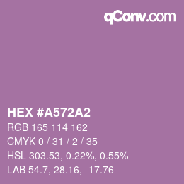 Color code: HEX #A572A2 | qconv.com