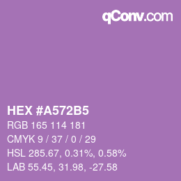 Color code: HEX #A572B5 | qconv.com