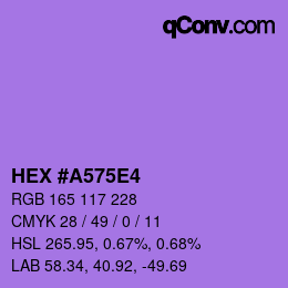 Color code: HEX #A575E4 | qconv.com