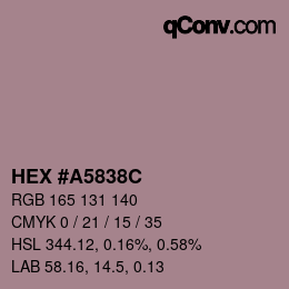Color code: HEX #A5838C | qconv.com