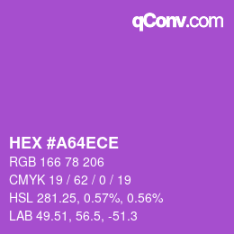 Color code: HEX #A64ECE | qconv.com