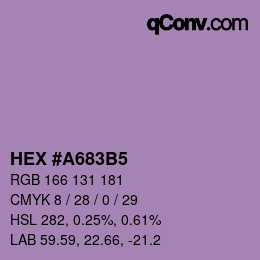 Código de color: HEX #A683B5 | qconv.com