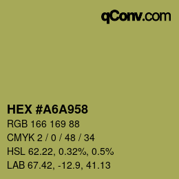 Color code: HEX #A6A958 | qconv.com