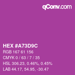 Color code: HEX #A73D9C | qconv.com