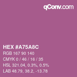 Color code: HEX #A75A8C | qconv.com