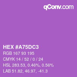 Color code: HEX #A75DC3 | qconv.com
