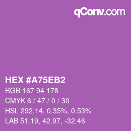 Color code: HEX #A75EB2 | qconv.com