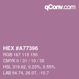 Color code: HEX #A77396 | qconv.com