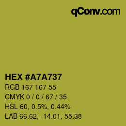Color code: HEX #A7A737 | qconv.com