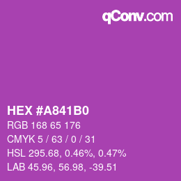 Color code: HEX #A841B0 | qconv.com