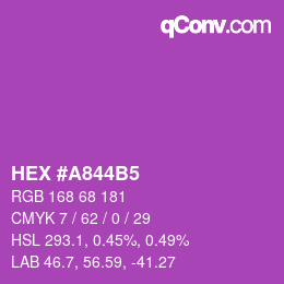 Color code: HEX #A844B5 | qconv.com