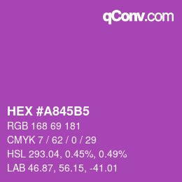 颜色代码: HEX #A845B5 | qconv.com