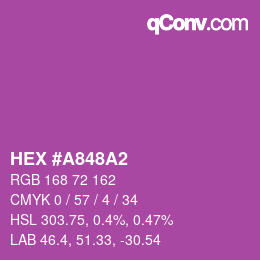 Color code: HEX #A848A2 | qconv.com