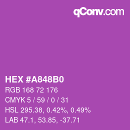 Color code: HEX #A848B0 | qconv.com