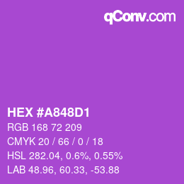 Color code: HEX #A848D1 | qconv.com