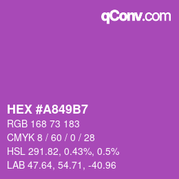 Color code: HEX #A849B7 | qconv.com