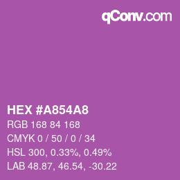 Color code: HEX #A854A8 | qconv.com