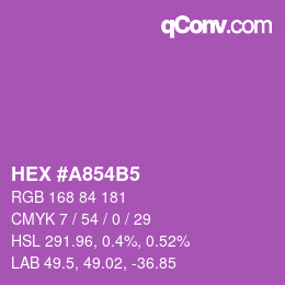 颜色代码: HEX #A854B5 | qconv.com