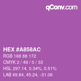 カラーコード: HEX #A858AC | qconv.com