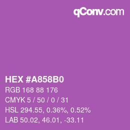 Color code: HEX #A858B0 | qconv.com
